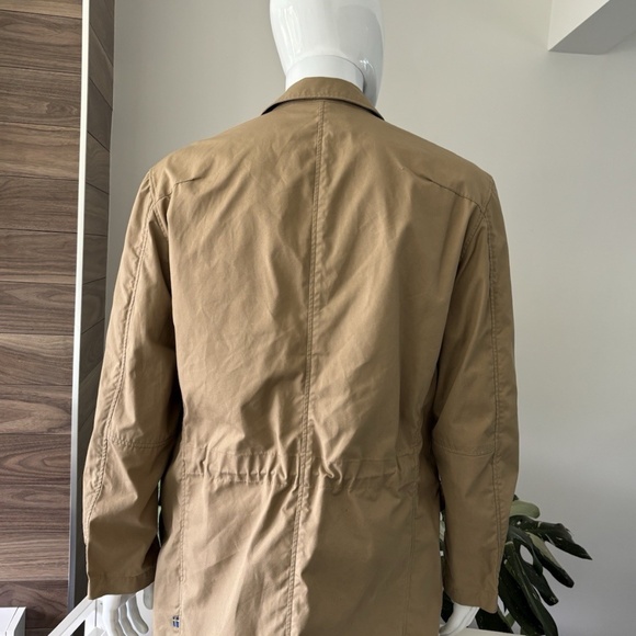 Fjallraven Travel Blazer G-1000 Cotton Utility Field Jacket Pockets Tan Sz XL - Picture 7 of 13